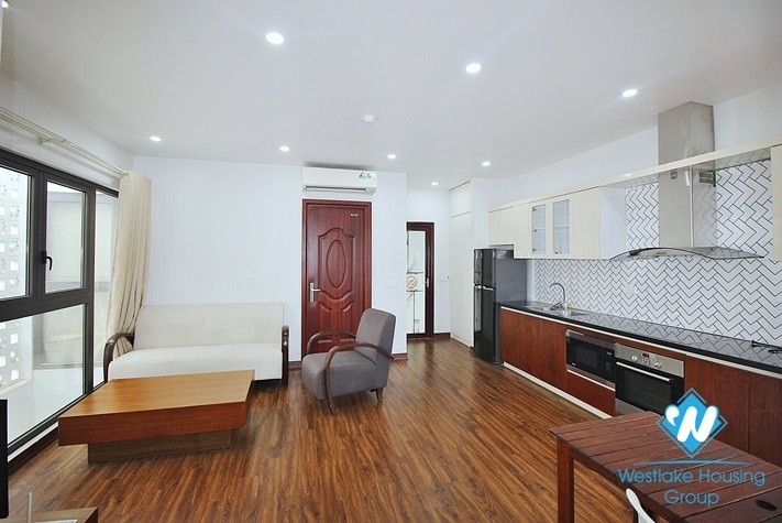 Top floor one bedroom apartment for rent near Water Park, Tay Ho, Ha Noi
